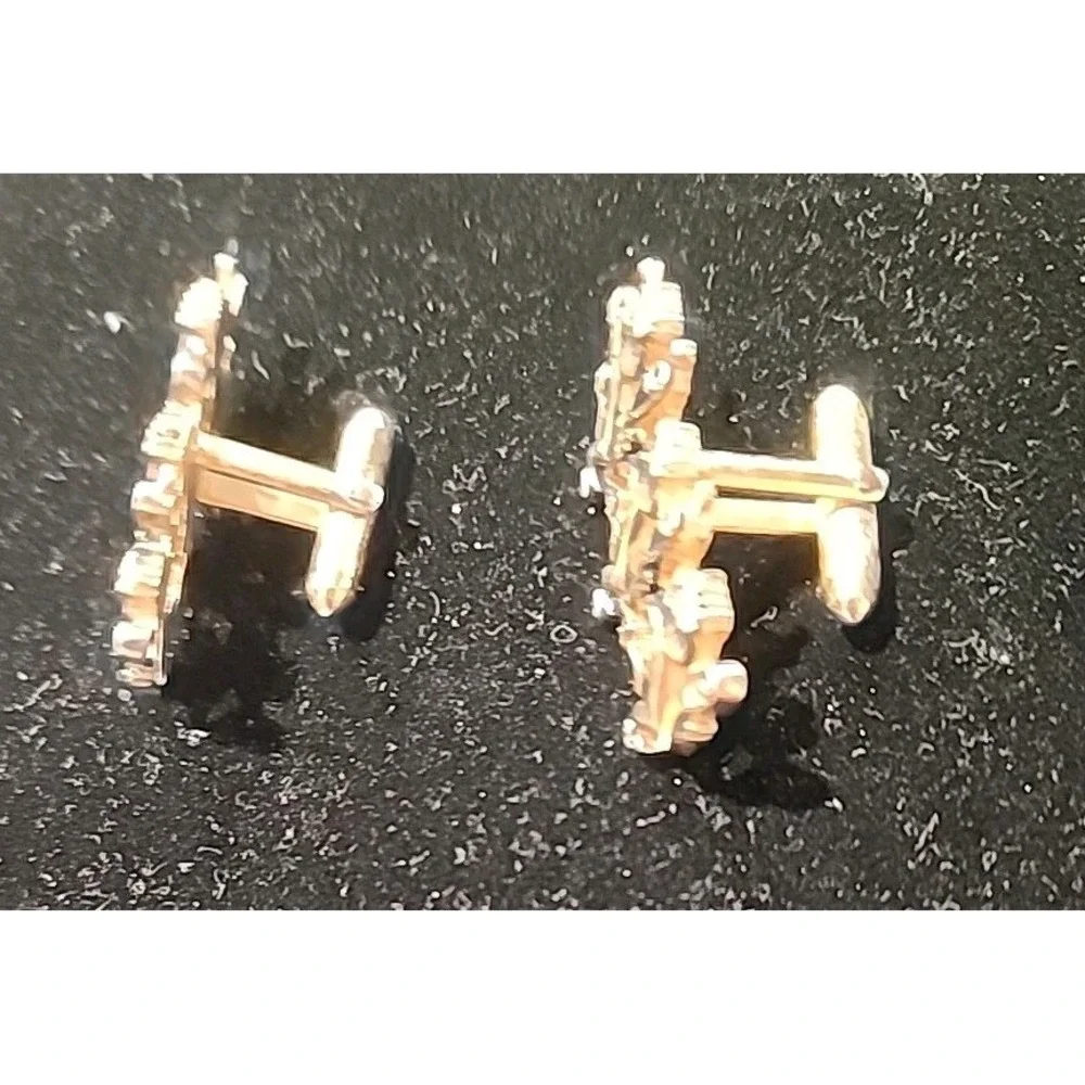 Vintage 3 Dancing Gold Tone Lions Cufflinks By SWANK